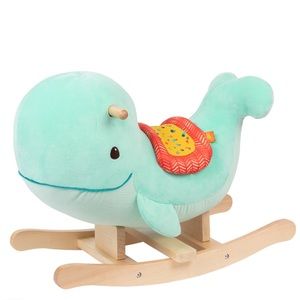 LIKE NEW B. Toys Whale Rocker